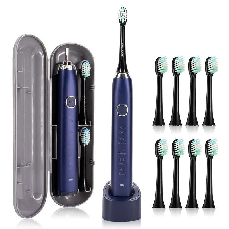 Electric Toothbrush Magnetic Levitation Sound Wave Button Waterproof